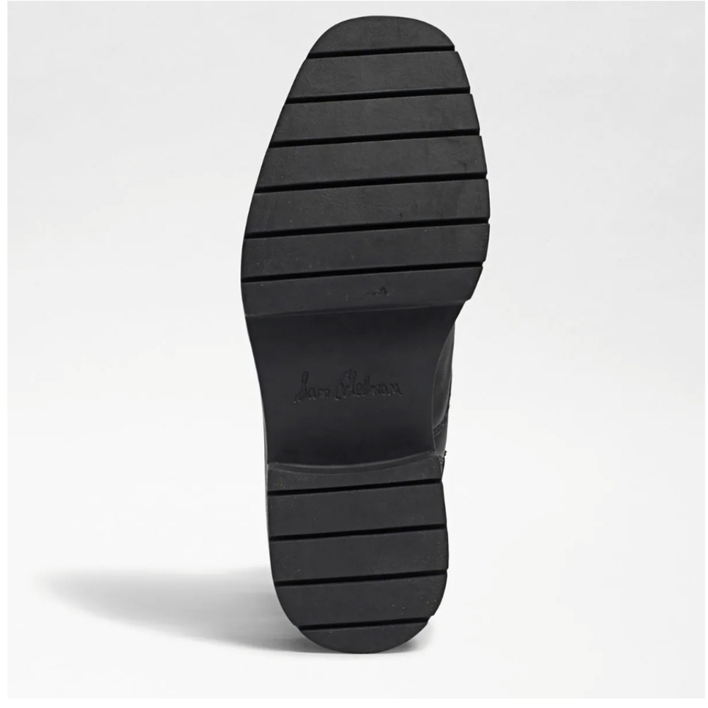 Edgy Sam Edelman Black Leather Chelsea Zippers Booties - Picture 8 of 12